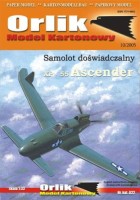 Curtiss XP-55 Ascender - amerykański samolot doświadczalny 1:33