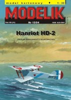 HANRIOT HD-2 - francuski wodnosamolot z I wojny światowej 1:33