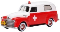 Chevrolet Panel Van, red/white, ambulans 1:87 HO / Oxford 87CV50001