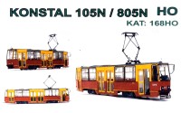Tramwaj Konstal 105N/805N 1:87 HO laser
