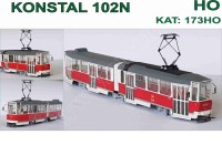 Tramwaj 102N 1:87 HO laser