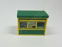 Kiosk RUCH, zielony, laser 1:87 HO                                                                                                                                                                                                                 