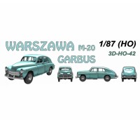 Warszawa M-20 GARBUS 1:87 HO druk 3D    