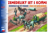 Zestaw rolniczy z końmi 1:87 HO / SDV SDV 494