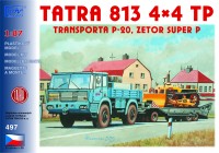 Tatra 813 4×4 TP, P-20, Zetor Super P 1:87 HO / SDV Model 497