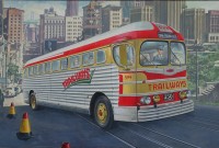 Autobus GMC PD-3751 Silverside Trailwagon Trailways Company 1:35 / Roden 819