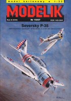 Seversky P-35 - amerykański samolot myśliwski z II wojny światowej 1:33
