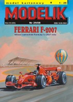 Ferrari F-2007 - włoski samochód Formuła 1 z 2007r. 1:25