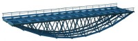 Metal railway model bridge, double track, L497mm 1:87 HO