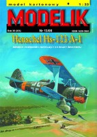 Henschel Hs-123 A-1 - niemiecki bombowiec nurkujący z II wojny światowej 1:33