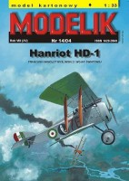 HANRIOT HD-1 - francuski samolot myśliwski 1:33