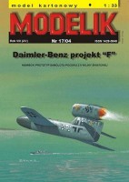 Daimler-Benz Projekt "F" - niemiecki prototyp samolotu-pocisku z II wojny światowej 1:33