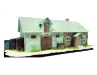 House with cowshed 1:87 HO
