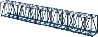 Railorad model bridge L630mm 1:87 HO