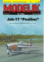 JAK-17 "Feather" - rosyjski odrzutowy samolot myśliwski z 1947r 1:33