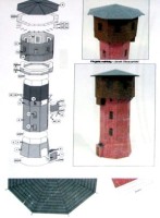 Wieża wodna JORDANÓW (laser) 1:87 HO