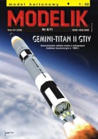 Gemini-Titan II GTIV - amerykańska rakieta nośna z załogowym statkiem kosmicznym z 1965r. 1:50