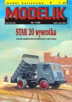 STAR 20 wywrotka - polski samochód-wywrotka z 1953r. 1:25