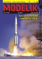 PROTON (8K82K) rosyjska rakieta nośna  z modułem ZOND (7K-L1) 1 1967r.  1:50