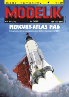 Mercury-Atlas MA6 - amerykańska rakieta nośna z załogowym statkiem kosmicznym z 1962r. 1:50