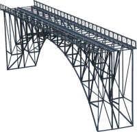 Metal bridge, double track, L=600mm
