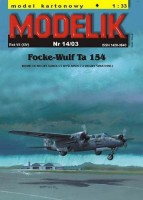 Focke Wulf Ta 154 - niemiecki dwusilnikowy nocny myśliwiec z II wojny światowej 1:33