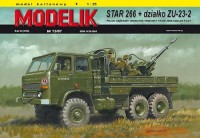 STAR 266 + działko ZU-23-2 polska ciężarówka wojskowa z działem p-lot. 1:25